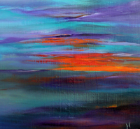 Evening Atmosphere Acryl auf Leinwand 80 x 60 cm 2019