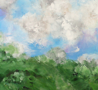 Midsummer Acryl auf Leinwand 90 x 110 cm  2020