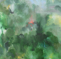 Rain Forest  90 x 110 cm  Acryl auf Leinwand 2021