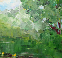 Brickyard Lake Acryl auf Leinwand 90 x 120 cm 2022