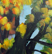 Trees in Autumn Acryl auf Leinwand 90 x 110 cm  2022