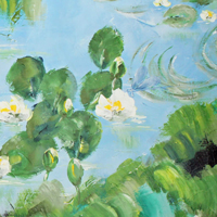 Water Lily Acryl auf Leinwand 90 x 1230 cm 2023